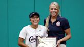 Pedroza receives Jennie Finch Empowerment Award amid All-Star weekend