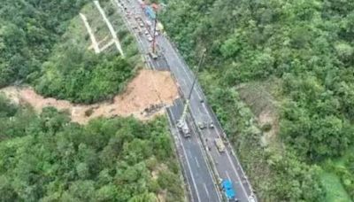 廣東梅大高速驚傳坍塌！已知19死30傷 「18車墜落起火」駭人畫面曝