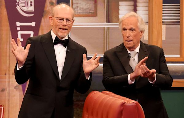 Ron Howard and Henry Winkler Reunite at Emmys 2024 for 50th Anniversary of 'Happy Days': 'Feels Like Home'