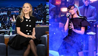 Ariana Grande Hits High Notes in Looks by Balmain and Mugler for ‘Jimmy Fallon’ Appearance, Performs ‘The Boy Is Mine’