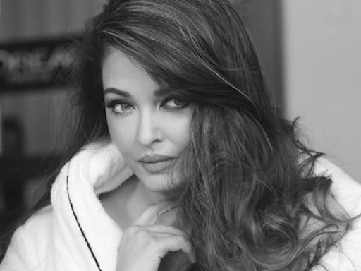 Aishwarya Rai looks stunning as she gets ready in a dressing gown for Cannes Film Festival. See pics