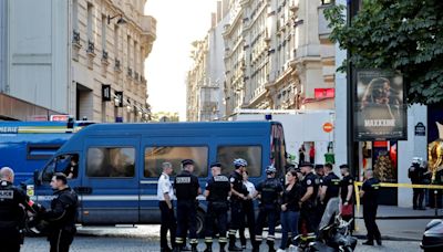 Man shot dead by police after knifing officer in Paris