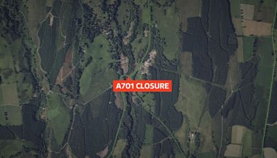 Overturned lorry closes part of A701 road | ITV News