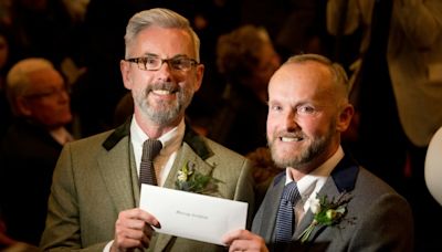 UK same-sex couples celebrate a decade of legal marriage