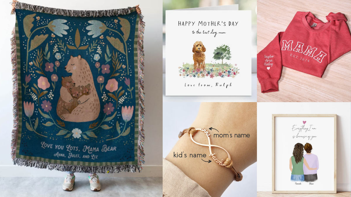 15 unique, customizable Mother's Day gifts on Etsy to shower mom with love