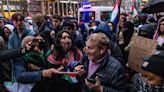 Gaza protesters dim the glitz and glamour of Biden's Obama-Clinton fundraiser in NYC
