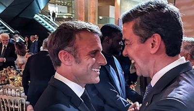 La Nación / Peña y Macron reunidos en cumbre del Deporte en Francia