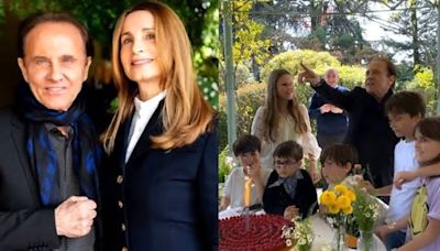 Roby Facchinetti fa 80 anni: dolce festa in giardino con moglie e nipotini