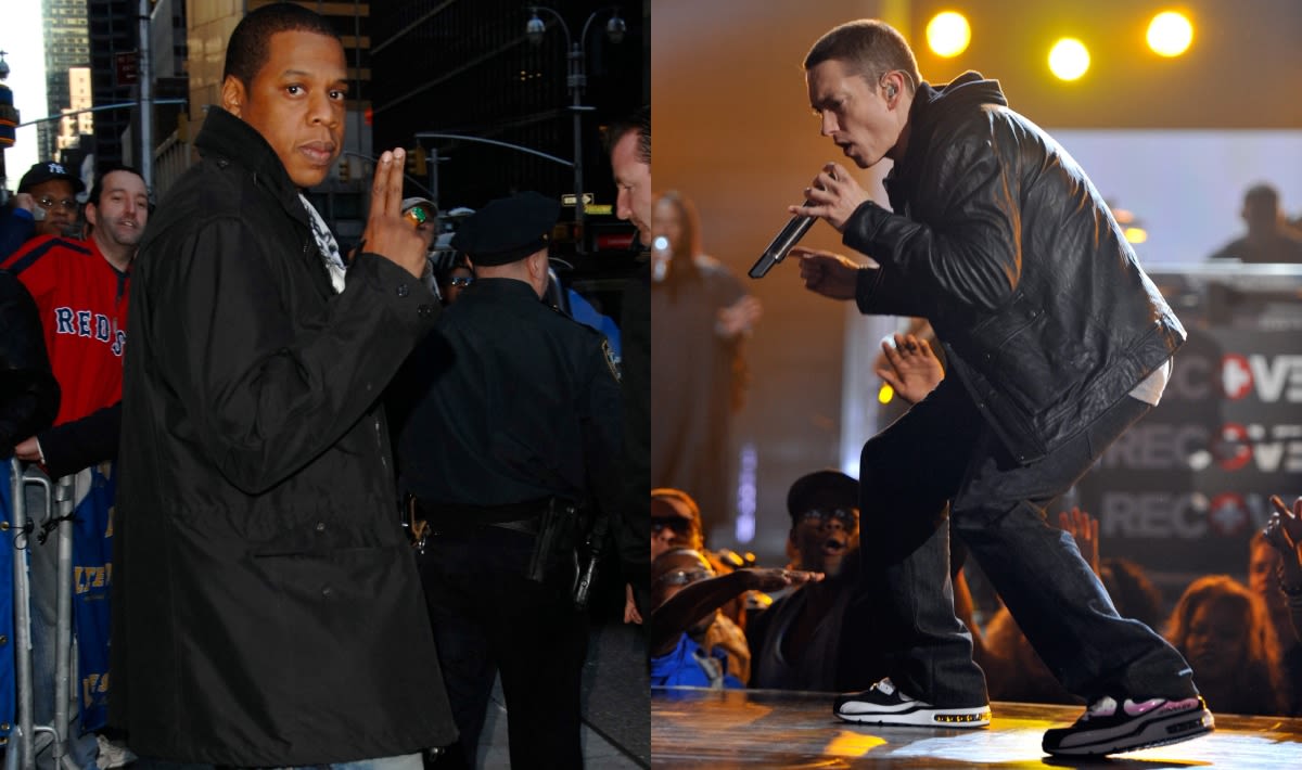 Rap Artists With The Most Sneaker References In Their Discography: Jay-Z, Eminem and More