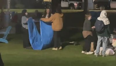 Encampment taken down at Tufts University, protest ends "peacefully and voluntarily"