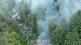 Update: Wildfire east of Agassiz closes down highway lane