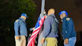 Video: NYPD officers remove Palestinian flag hoisted during protest, raise American flag