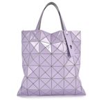 ISSEY MIYAKE 三宅一生BAOBAO LUCENT 粉彩亮面方格6x6透光手提包-淺紫色