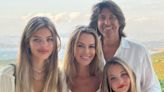 Amanda Holden poses with her lookalike daughters in rare family portrait on Greece trip