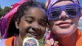 Khloe Kardashian participates in a color run kids with True and Tatum