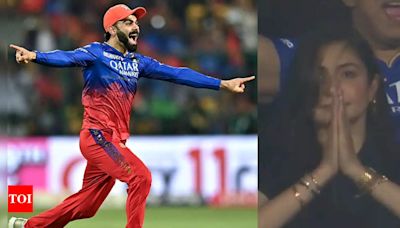 Watch: Anushka Sharma's reaction shows how desperately Virat Kohli and RCB wanted to win against Delhi Capitals | - Times of India