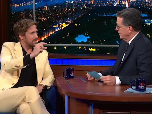 Ryan Gosling Steps Into The Colbert Questionnaire And Reveals Deep Secrets