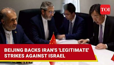 China defends Iran's April 13 assault on Israel - Times of India Videos