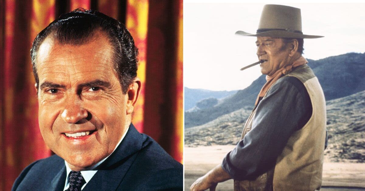 The John Wayne Western movie Richard Nixon used for his own political ends