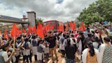 Students stage protest in Hubballi seeking more buses and early distribution of pass