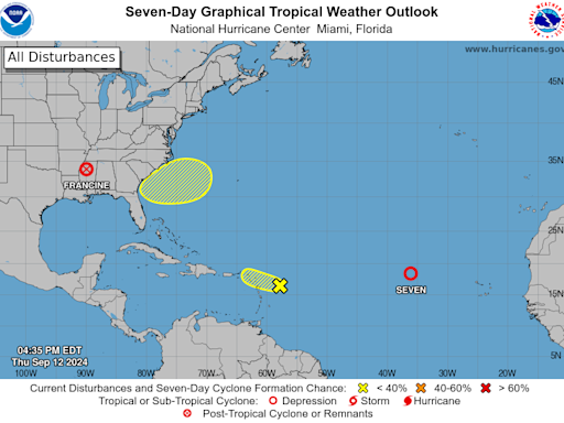 Hurricane Center tracking tropical depression, 1 invest, system off Florida. What to know