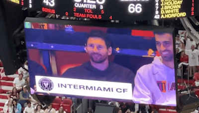 Lionel Messi And Team Mates Show Up For Miami Heat Vs Boston Celtics, NBA Play-Off Match - Watch Videos