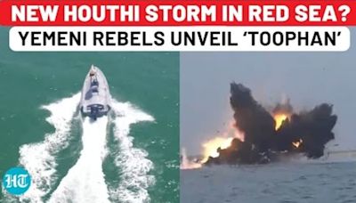 Houthis Unveil ‘Destructive’ Drone Boat 'Toophan' Days After New Ballistic Missile Launch | Watch