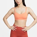 NIKE 運動內衣  輕度支撐 女款 粉橘 DO6609871 AS W NK DF ALATE TRACE BRA