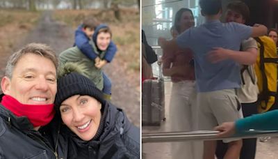 Watch the emotional moment Ben Shephard and wife Annie are reunited with son