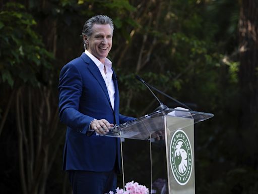 Gov. Newsom helps clear LA homeless camp, issues funding threat