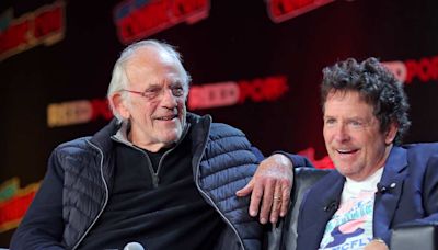 Michael J. Fox Teams Up with 'Back to the Future' Co-Star Christopher Lloyd for Teasy Announcement