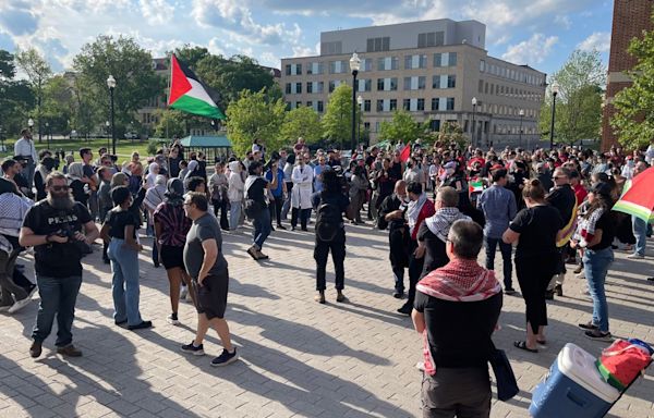 Protesters peaceful at Ohio State pro-Palestine demonstration