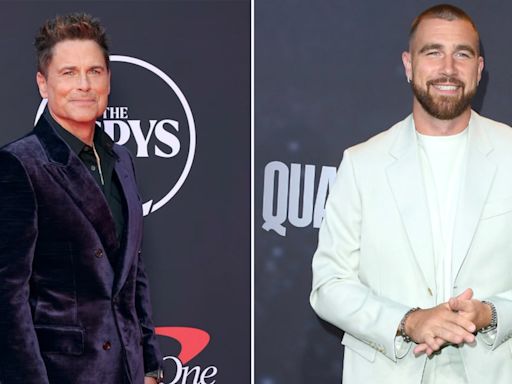 Rob Lowe Says Travis Kelce Will Be 'Perfect' Game Show Host (Exclusive)