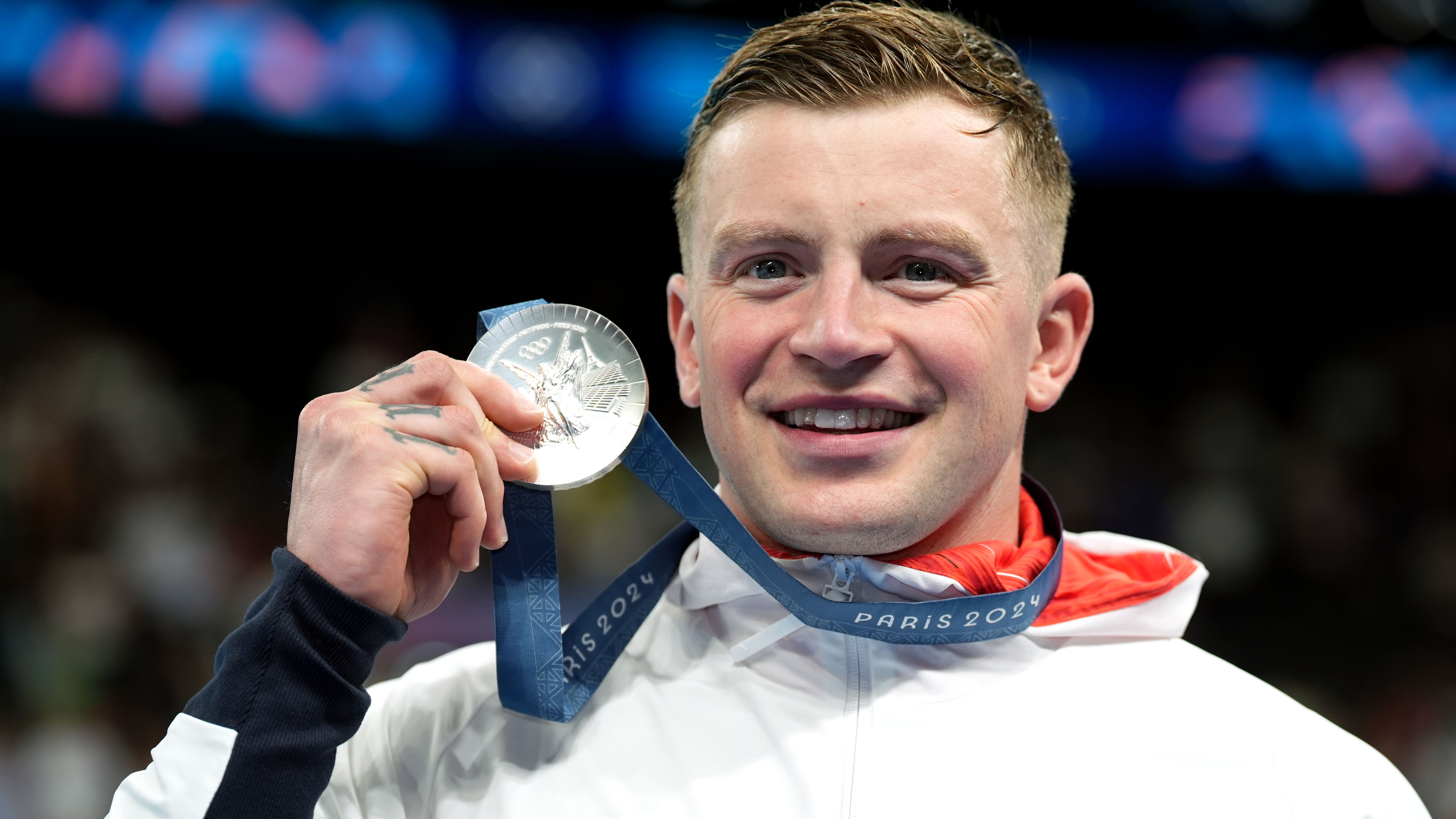 Adam Peaty cries ‘happy tears’ after narrowly missing out on another gold medal