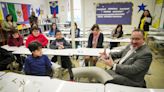 US education secretary stops at Webb Middle School to tout bilingual education