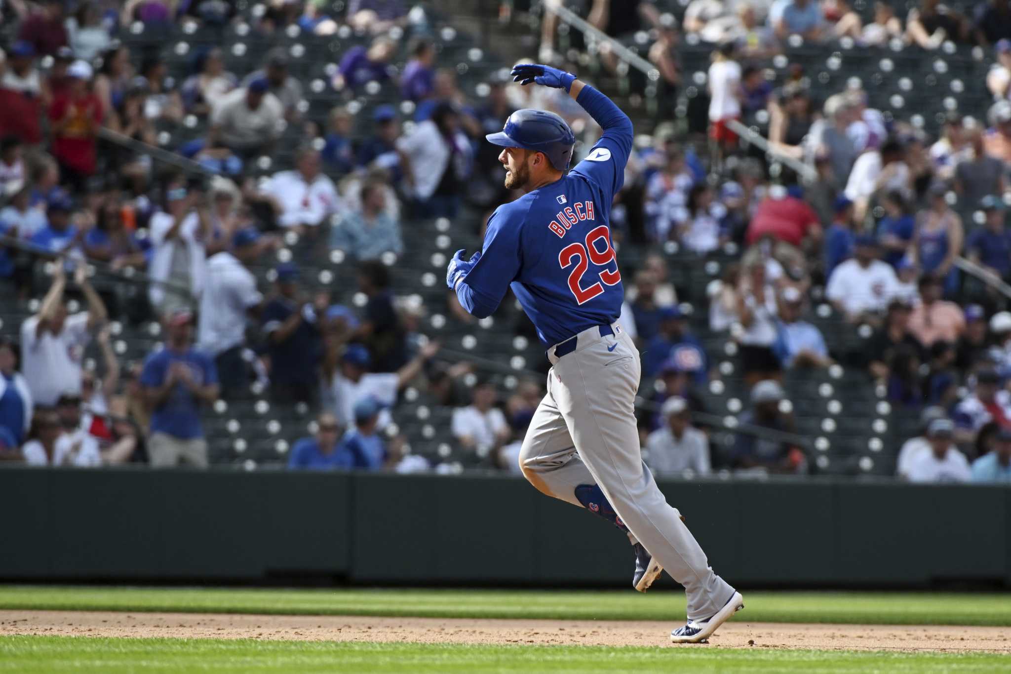 Busch homers twice and has 3 RBIs to lead Cubs over Rockies 6-2