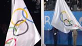 El error de París 2024 al izar la bandera olímpica al revés en la ceremonia inaugural