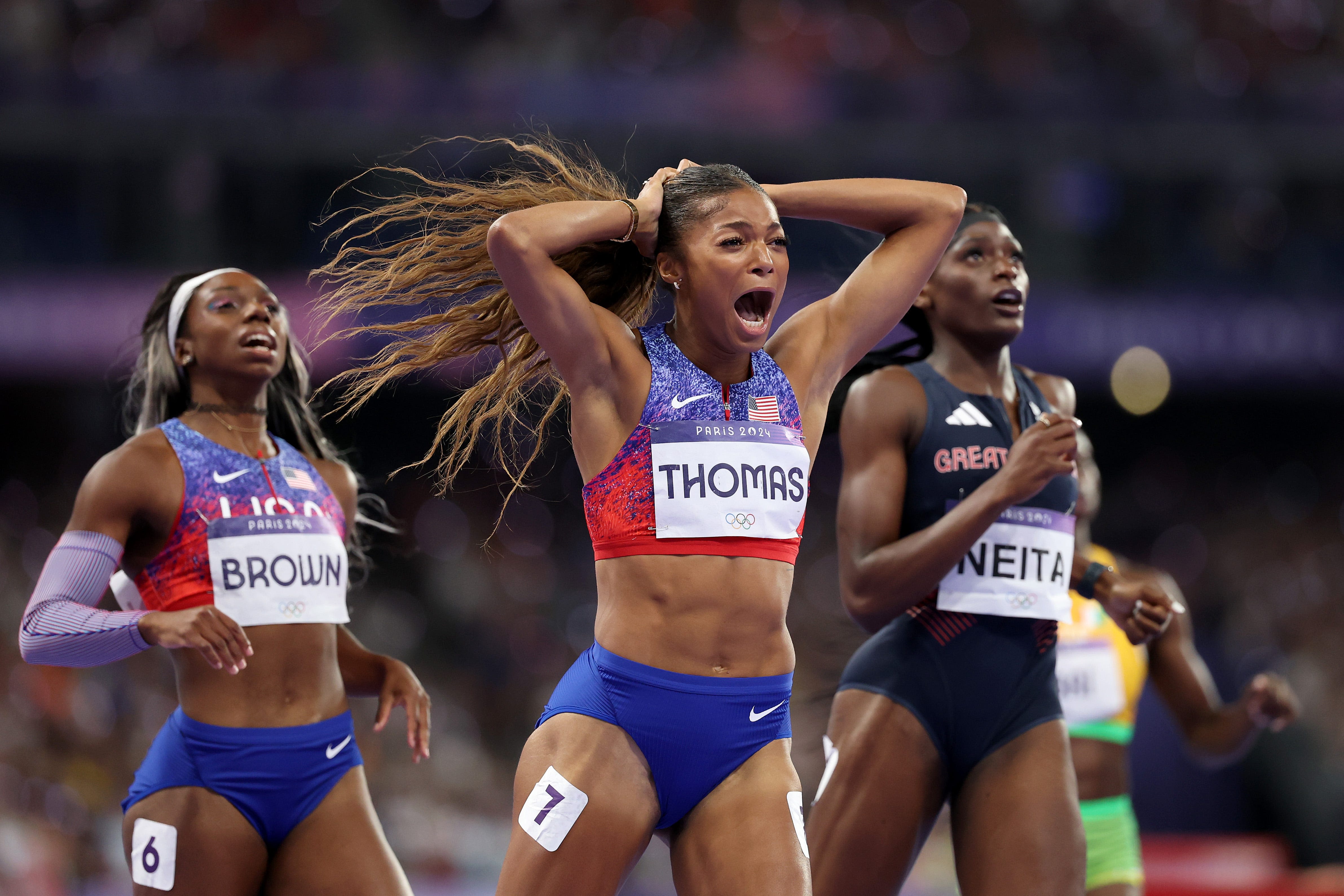 Gabby Thomas wins gold in women's 200m final: Full results from 2024 Paris Olympics