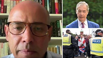 Nigel Farage could be investigated by counter-terrorism police over riot posts, ex-terror boss suggests