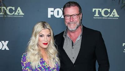 Dean McDermott's ex-wife Mary Jo Eustace slams Tori Spelling as 'desperate' after 90210 star told him she filed for divorce on podcast: 'It's just low!'