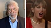 Morgan Freeman, Kansas City Chiefs Fan, Weighs in on Taylor Swift and Travis Kelce: ‘I Don’t Think About Them at All’ (Video)