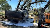 Crews extinguish vehicle fire in Napa County