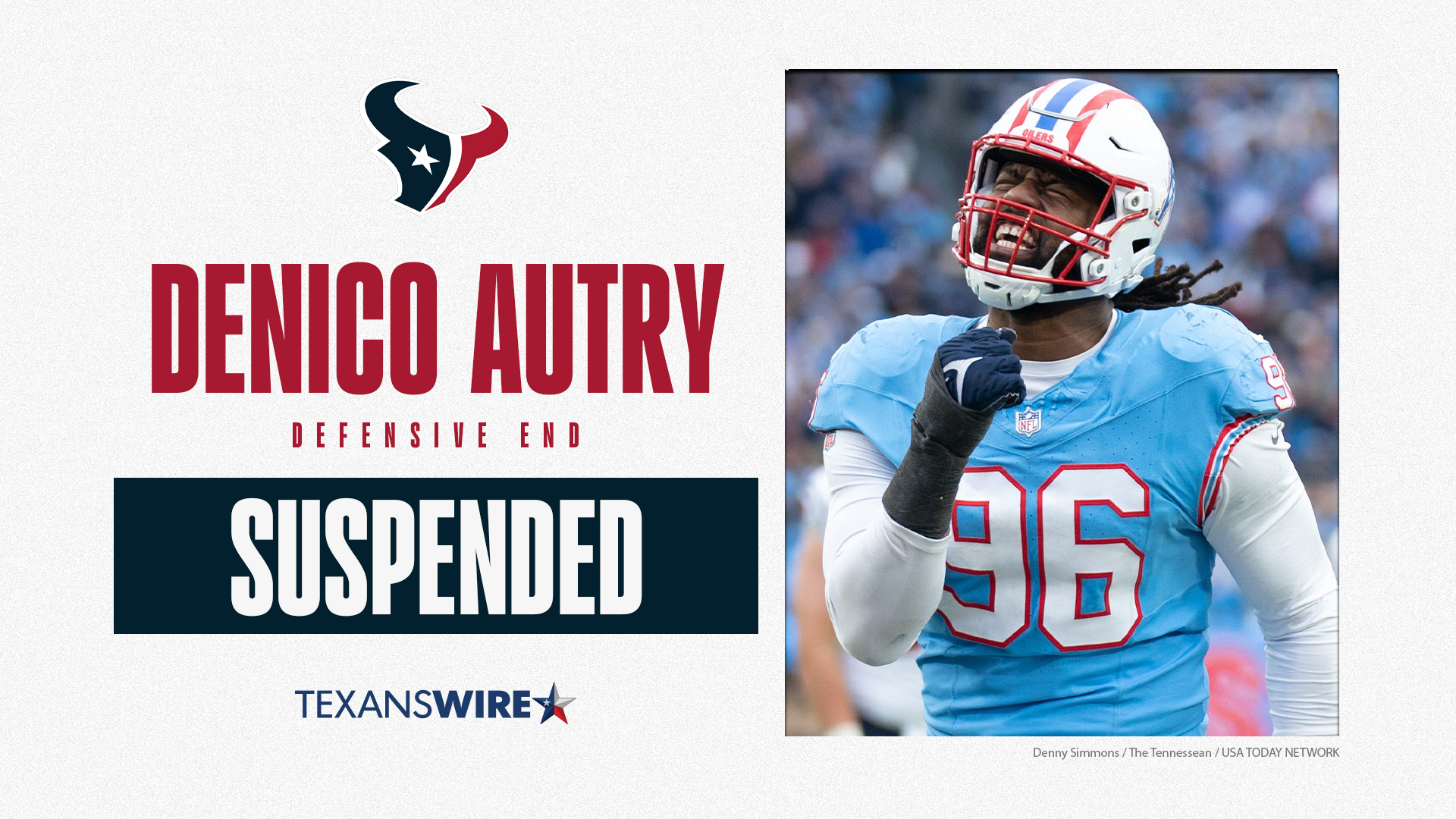 Where do Texans turn following suspension of Denico Autry?