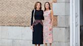 El cariñoso encuentro de la reina Letizia y Rania de Jordania en Madrid