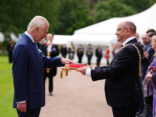 King Charles welcomed to Scotland in ancient ceremony