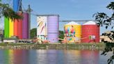 Saginaw's Shine Bright project begins as silos get makeover from international muralist