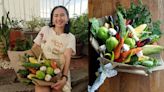 This woman is selling vegetable bouquets for Valentine's Day for a cause