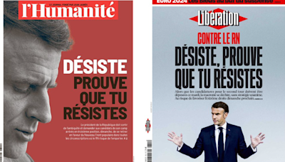 « Libération » et « L’Humanité » ont eu la même inspiration pour leur « Une » contre le RN