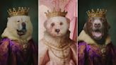 England players greeted by portraits of pooches dressed as royalty at Euro 2024