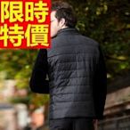 輕羽絨外套 男羽絨衣-白鴨絨立領拼色時尚男夾克2色64l30[獨家進口][米蘭精品]